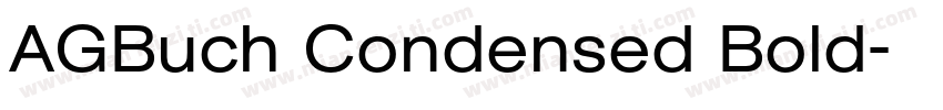 AGBuch Condensed Bold字体转换